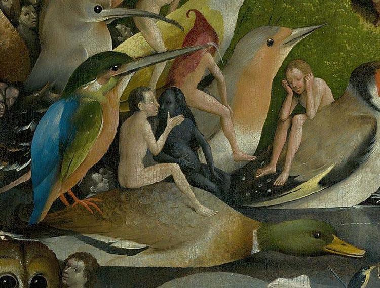 The Garden of Earthly Delights, central panel, Hieronymus Bosch